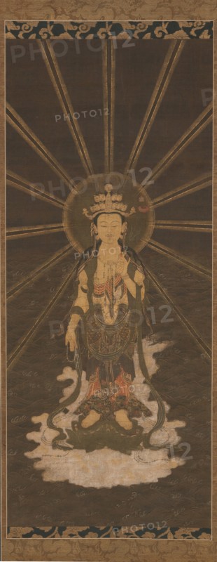 Descent of Eleven-Headed Kannon, mid-late 16th century. Creator: Unknown.