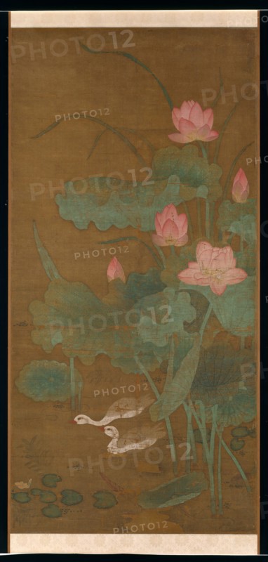 Lotus and waterbirds, ca. 1300. Creator: Unknown.