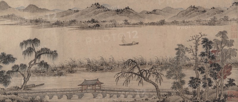 Pavilion of the Hovering Rainbow Bridge, 16th century. Creator: Unknown.