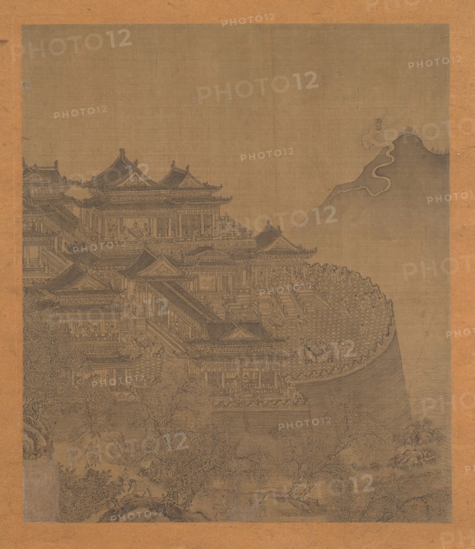 The Immortal Lü Dongbin Appearing over the Yueyang Pavilion, 15th-16th century. Creator: Unknown.