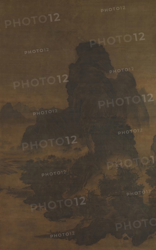 Landscape in the style of Fan Kuan, early 12th century. Creator: Unknown.