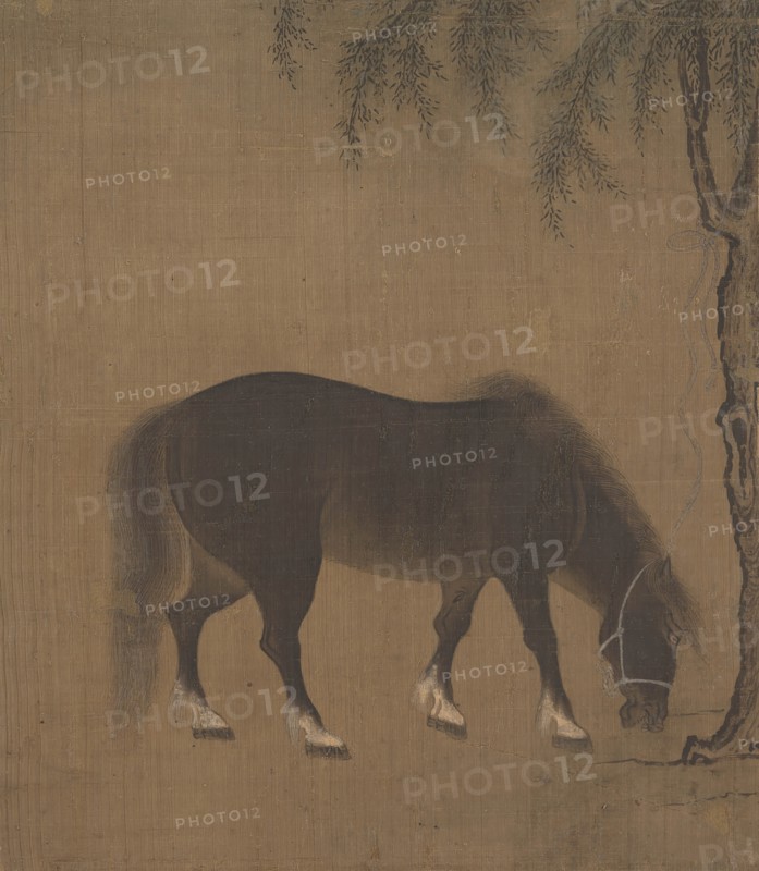 Horse and Willow Tree, early 15th century. Creator: Unknown.