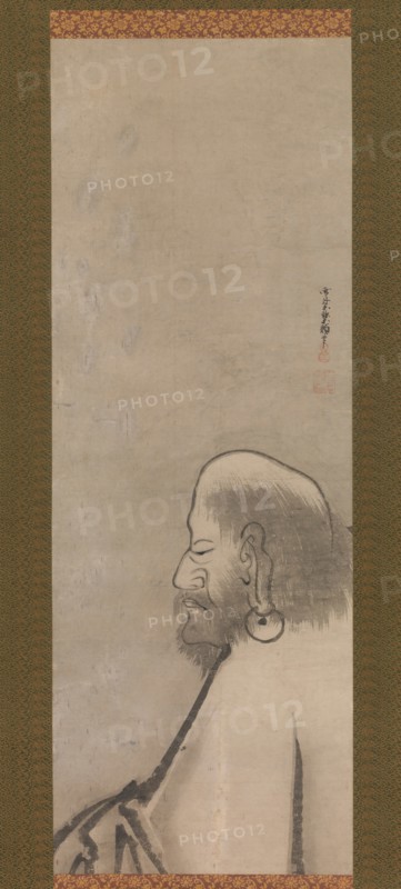 Portrait of Daruma, early 17th century. Creator: Unkoku Togan.