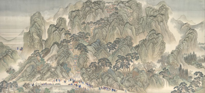 The Kangxi Emperor's Southern Inspection Tour, Scroll Three: Ji'nan to Mount Tai, datable to 1698. Creator: Wang Hui.
