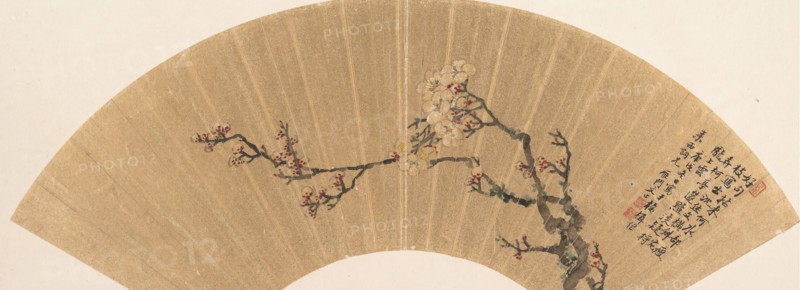 Plum Blossoms, dated 1670. Creator: Wen Zhi.