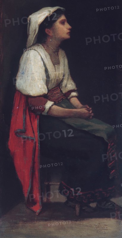 Italian Girl, 1867. Creator: William Morris Hunt.