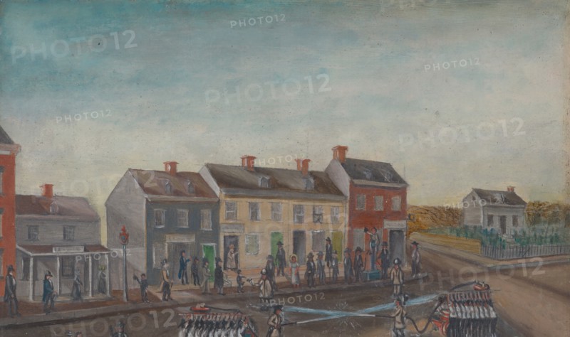 Firemen's Washing Day, 1870s. Creator: William P. Chappel.