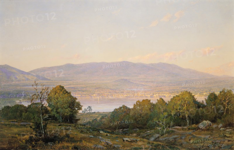 Sundown at Centre Harbor, New Hampshire, 1874. Creator: William Trost Richards.