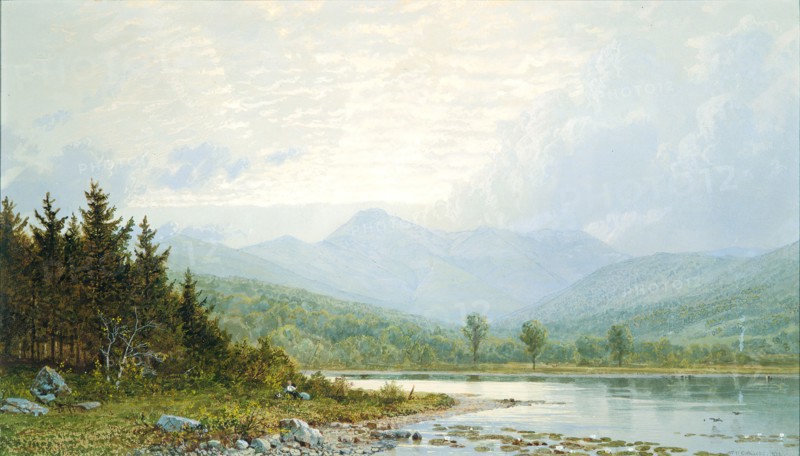 Sunset on Mount Chocorua, New Hampshire, 1872. Creator: William Trost Richards.