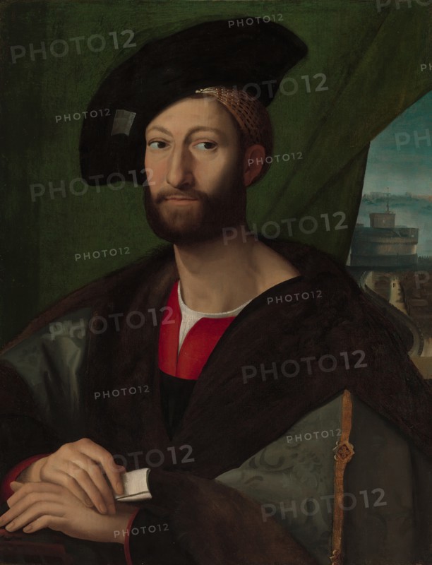 Giuliano de' Medici (1479-1516), Duke of Nemours. Creator: Workshop (?) of Raphael (Italian, Urbino 1483-1520 Rome).