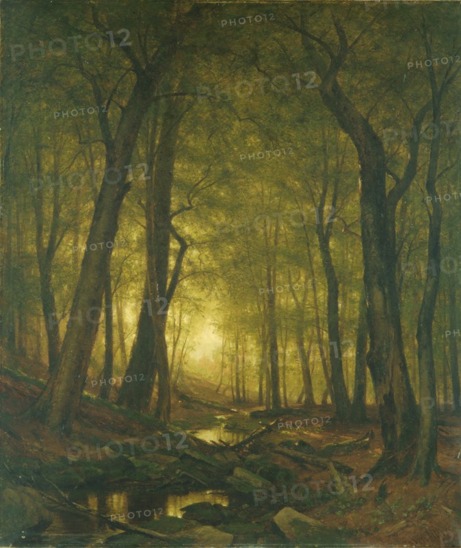 Evening in the Woods, 1876. Creator: Worthington Whittredge.