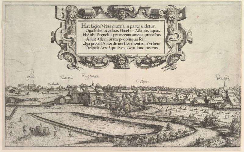 View of Nuremberg from the West, 1552. Creator: Hans Sebald Lautensack.