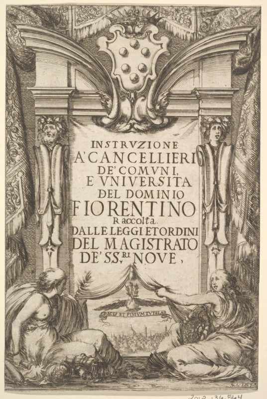 Frontispiece for 'Instructions for Chancellors'
