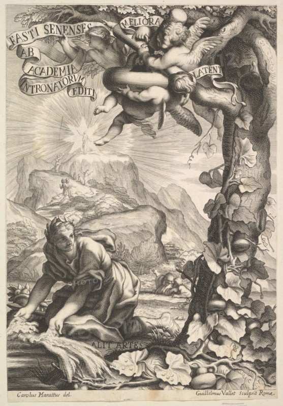Frontispiece of Fasti Senenses, 1645-1704. Creator: Guillaume Vallet.