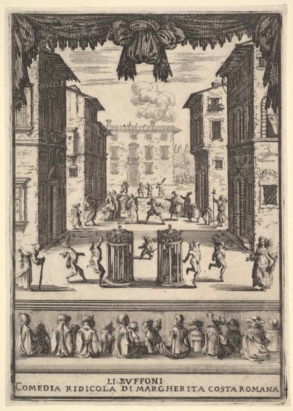 Frontispiece for the comedy 'The Buffoons'