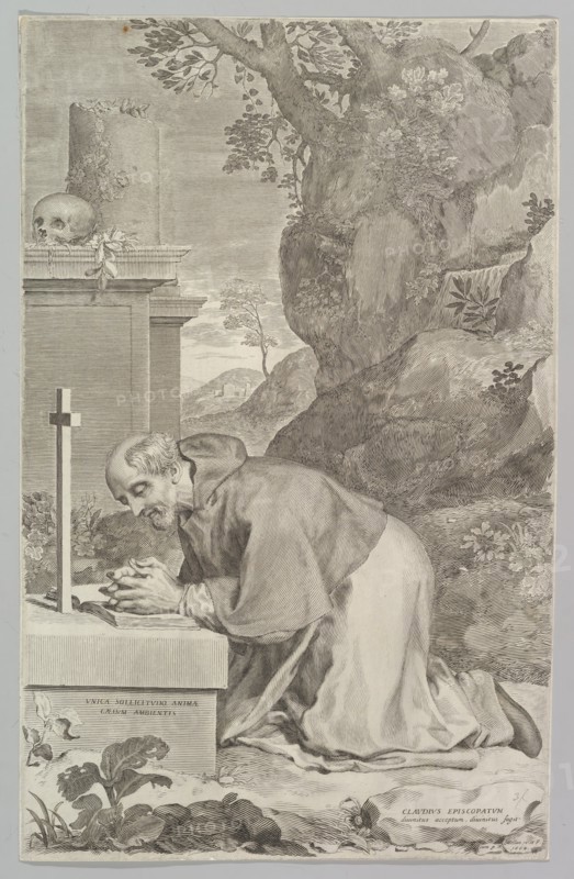 St. Claude, 1664. Creator: Claude Mellan.