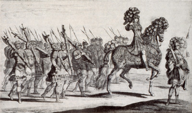 Karl XI, carousel at his reign in 1672.  Creator: David Klöcker Ehrenstrahl.