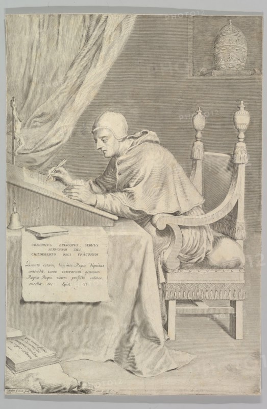 St. Gregory, 1681. Creator: Claude Mellan.