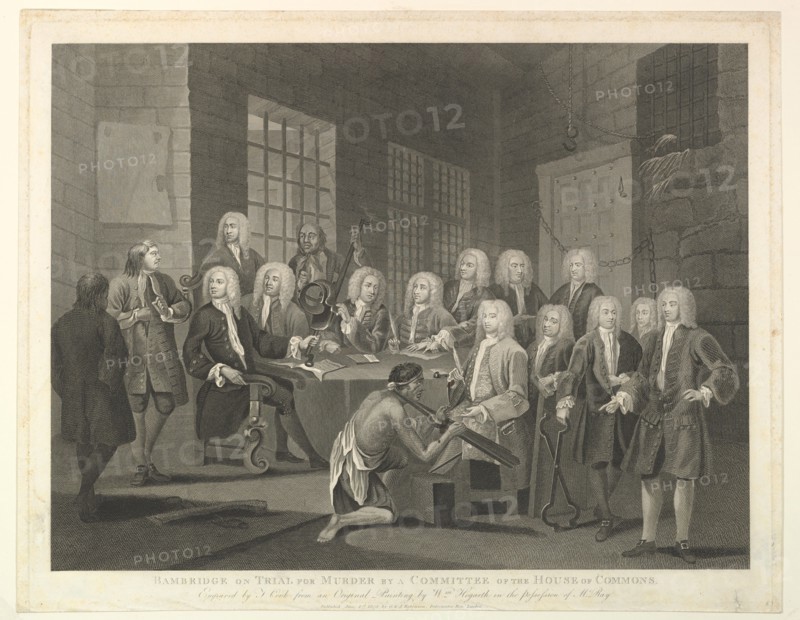 Bambridge on Trial for Murder by a Committee of the House of Commons, June 1, 1803. Creator: Thomas Cook.