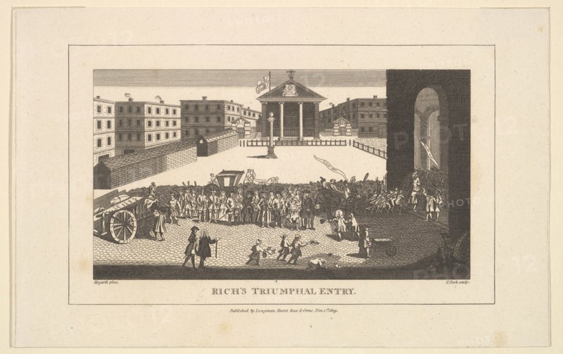 Rich's Glory, or His Triumphant Entry into Covent Garden, December 1732, November 1, 1809. Creator: Thomas Cook.