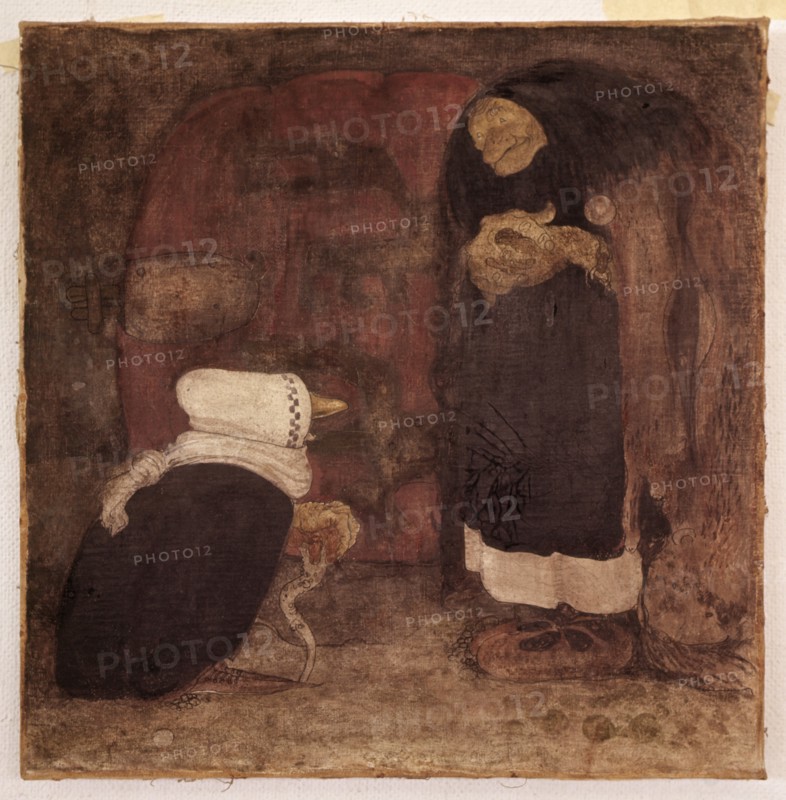 Troll women, 1913. Creators: Unknown, John Bauer.