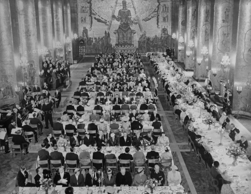 Banquet, Stockholm City Hall, Sweden, 1960. Creator: Unknown.