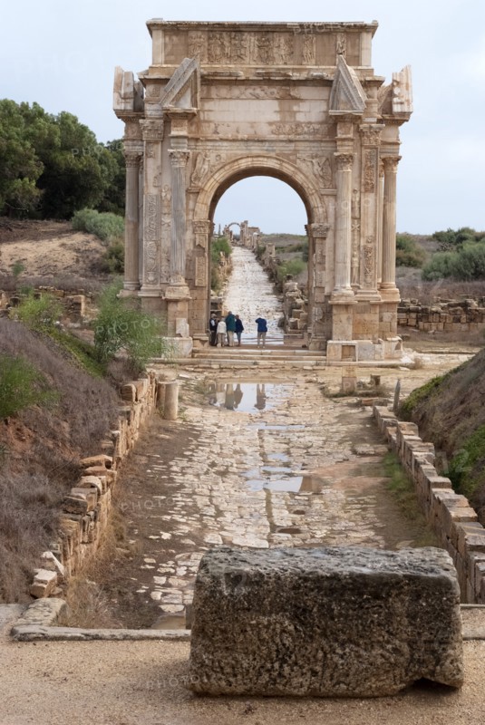 Libya, Leptis Magna, Arch of Septimius Severus, 2007. Creator: Ethel Davies.