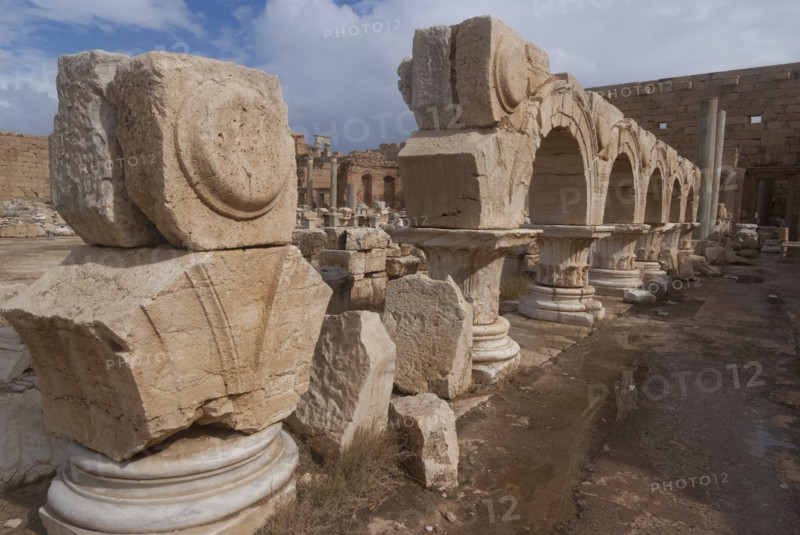 Libya, Leptis Magna, Severan Forum, 2007. Creator: Ethel Davies.