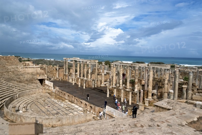 Libya, Leptis Magna, Theatre, 2007. Creator: Ethel Davies.