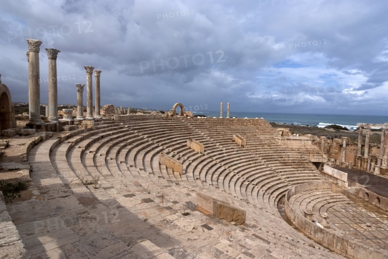 Libya, Leptis Magna, Theatre, 2007. Creator: Ethel Davies.