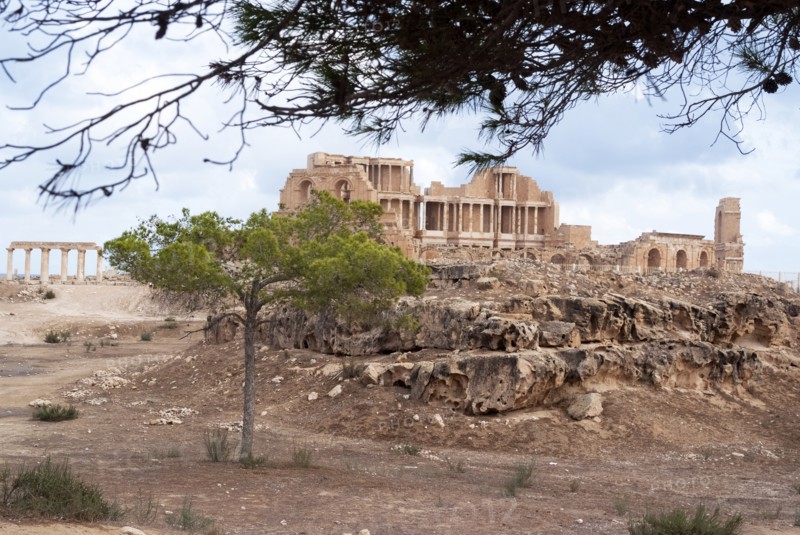 Libya, Sabratha, Theatre, 2007. Creator: Ethel Davies.