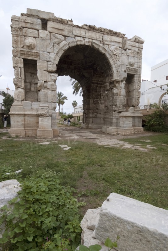 Libya, Tripoli, Arch of Marcus Aurelius, 2007. Creator: Ethel Davies.
