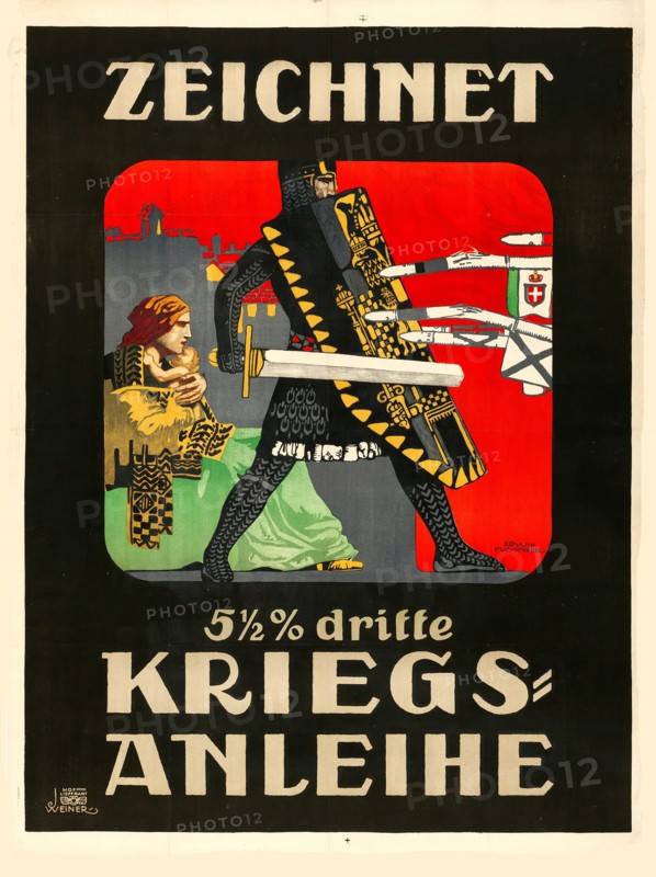 Subscribe to the third war loan!, 1915. Creator: Puchinger, Erwin