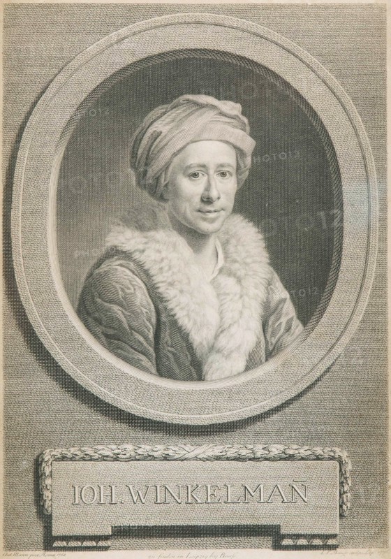 Portrait of the art historian and archaeologist Johann Joachim Winckelmann