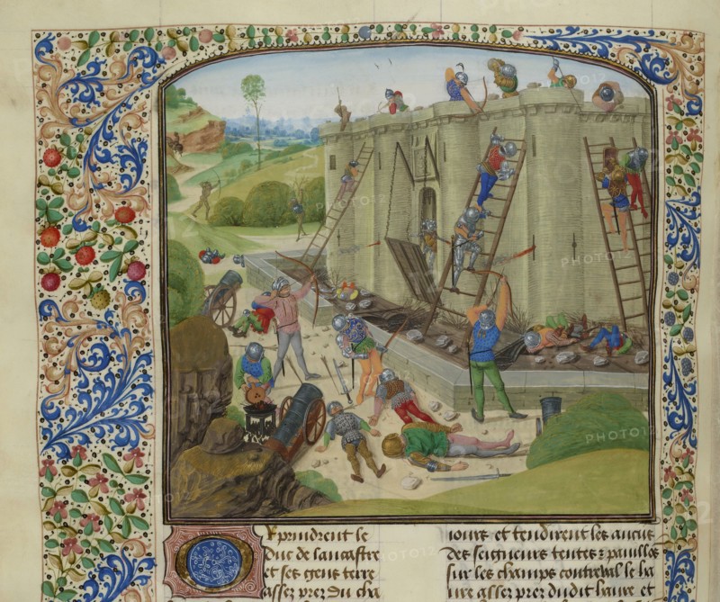 The siege of Brest, 1386, ca 1470-1475. Creator: Anonymous.