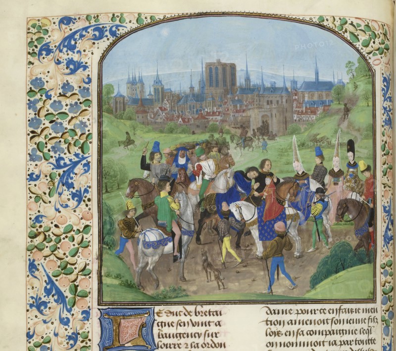 Arrival of Duke Louis II of Anjou in Paris, ca 1470-1475. Creator: Anonymous.