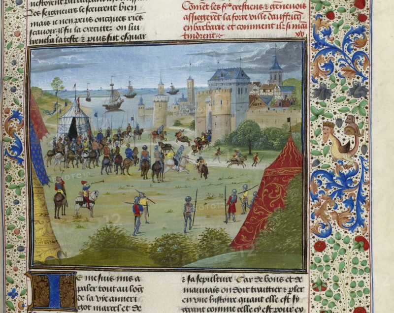 The siege of Mahdia, 1390, ca 1470-1475. Creator: Anonymous.
