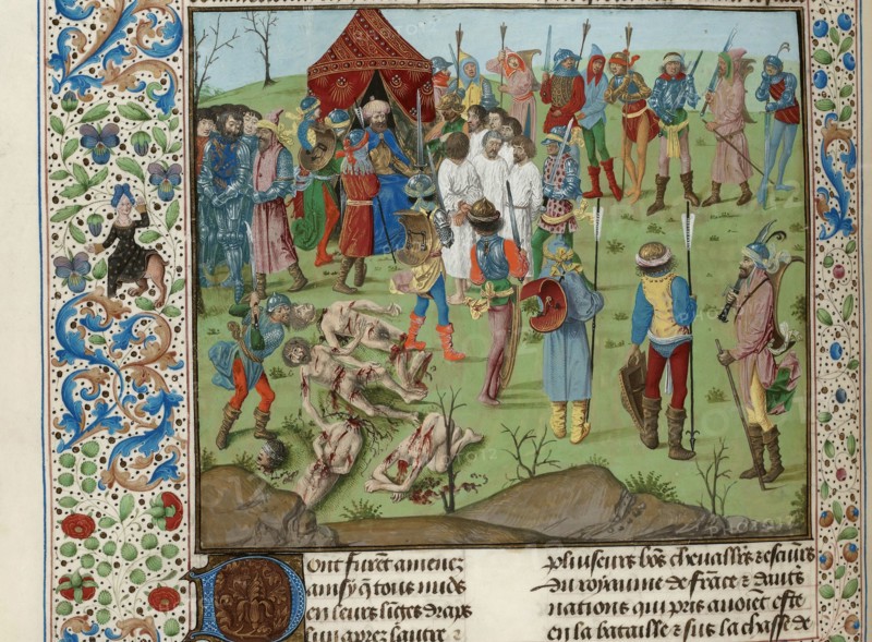 Masacre of the Christians after the Battle of Nicopolis, ca 1470-1475. Creator: Anonymous.