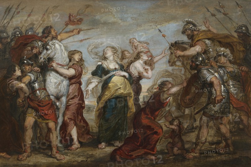 The Reconciliation of the Romans and the Sabines, c. 1655-1656. Creator: Egmont, Justus van