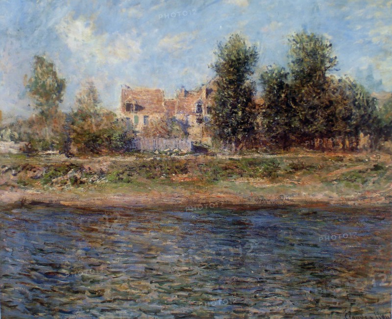 La berge de La Seine , 1880. Creator: Monet, Claude