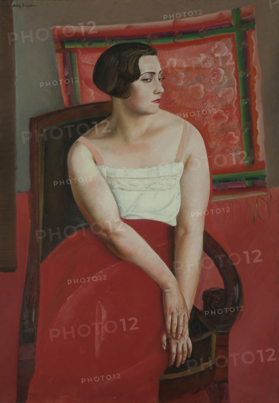 Portrait of a Young Woman. Creator: Grigoriev, Boris Dmitryevich