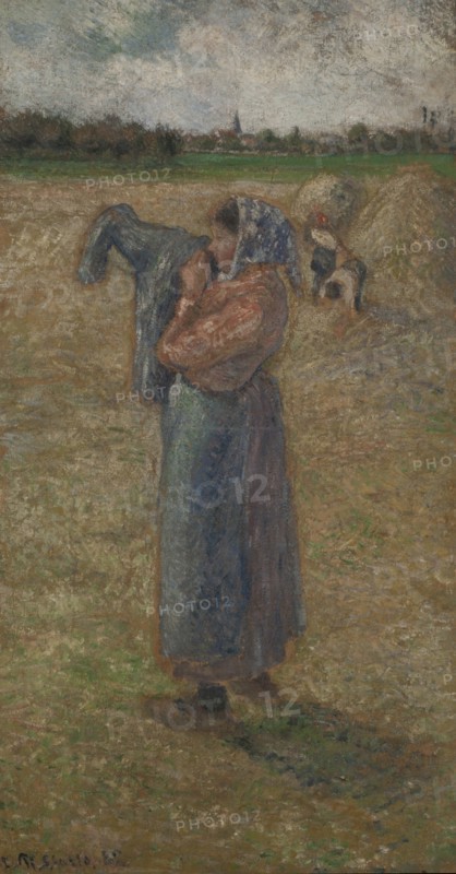 Femme aux champs , 1882. Creator: Pissarro, Camille