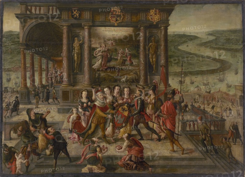 Allegory on the Fall of Antwerp on 17 August 1585, 1585-1586. Creator: Vredeman de Vries, Hans