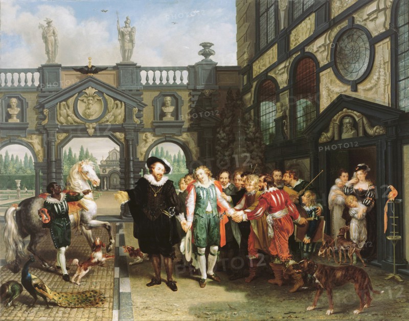 The farewell of Van Dyck, 1814. Creator: Brée, Philippe Jacques van