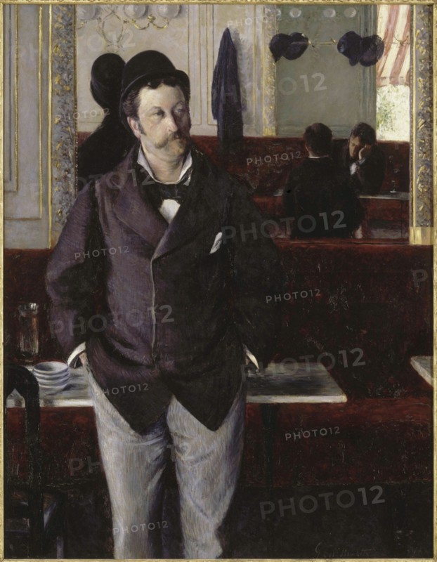 Dans un café, 1880. Creator: Caillebotte, Gustave