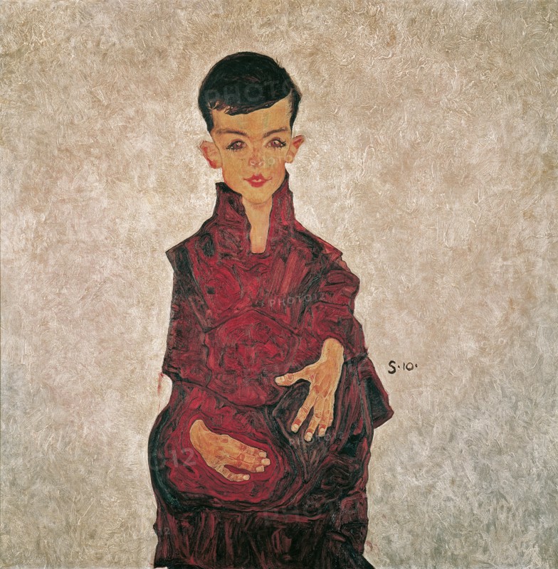 Portrait of Herbert Reiner, 1910. Creator: Schiele, Egon