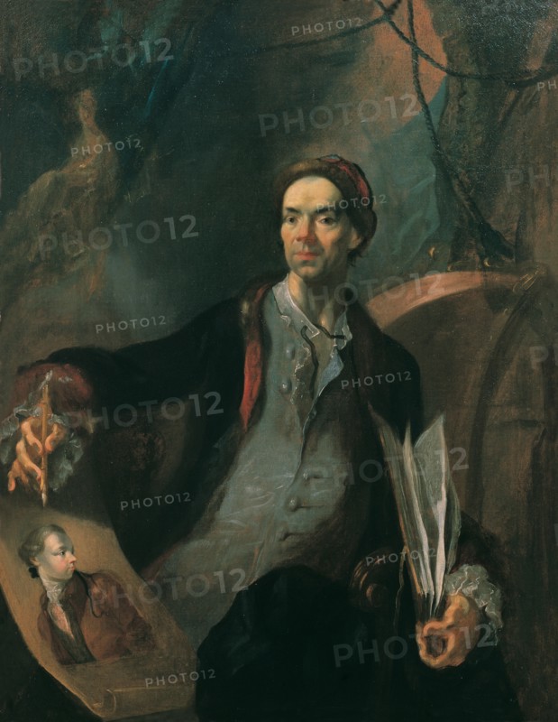 Self-Portrait, ca 1767. Creator: Maulbertsch, Franz Anton