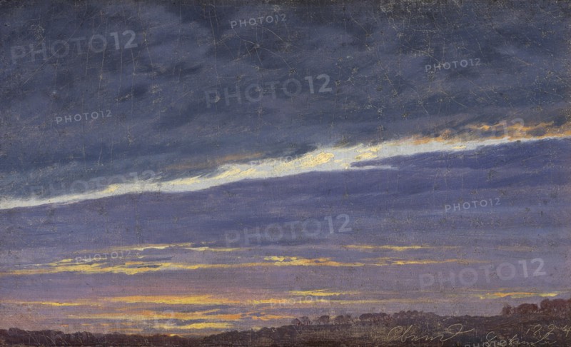 Nightly cloudy sky
