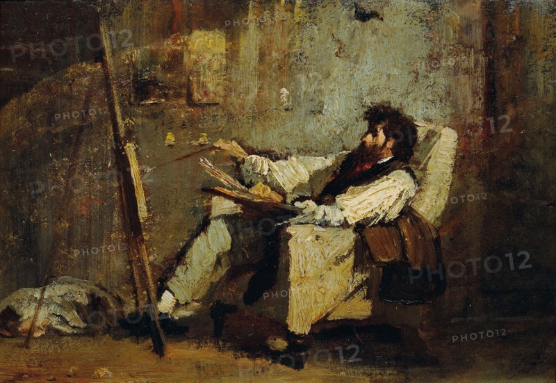 Self-Portrait. Creator: Munkácsy, Mihály