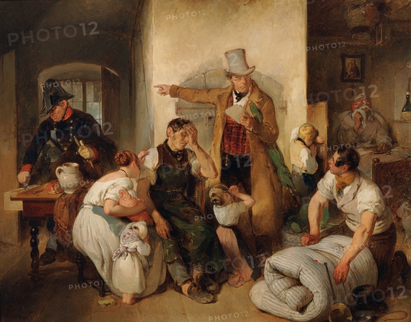 The Distraint, 1840. Creator: Fendi, Peter